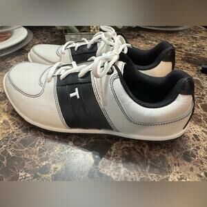 True Linkswear True Vegas Golf Shoes - White/Black sz 9 EUC